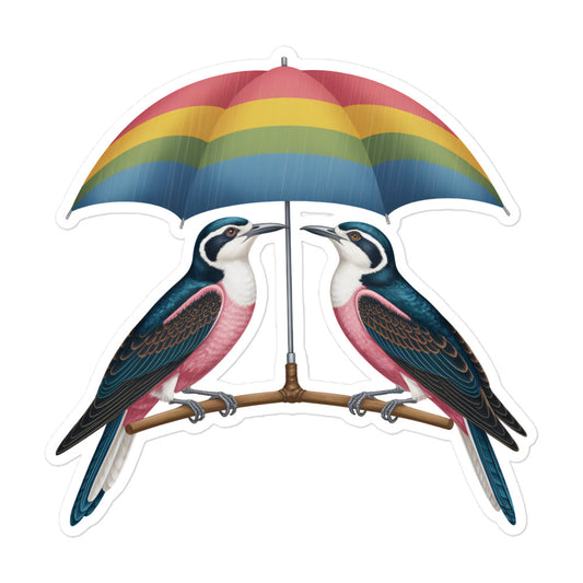 Blasenfreie Aufkleber für eine perfekte Anwendung - ZWEI VÖGEL - MAX F. ArtGrafic
