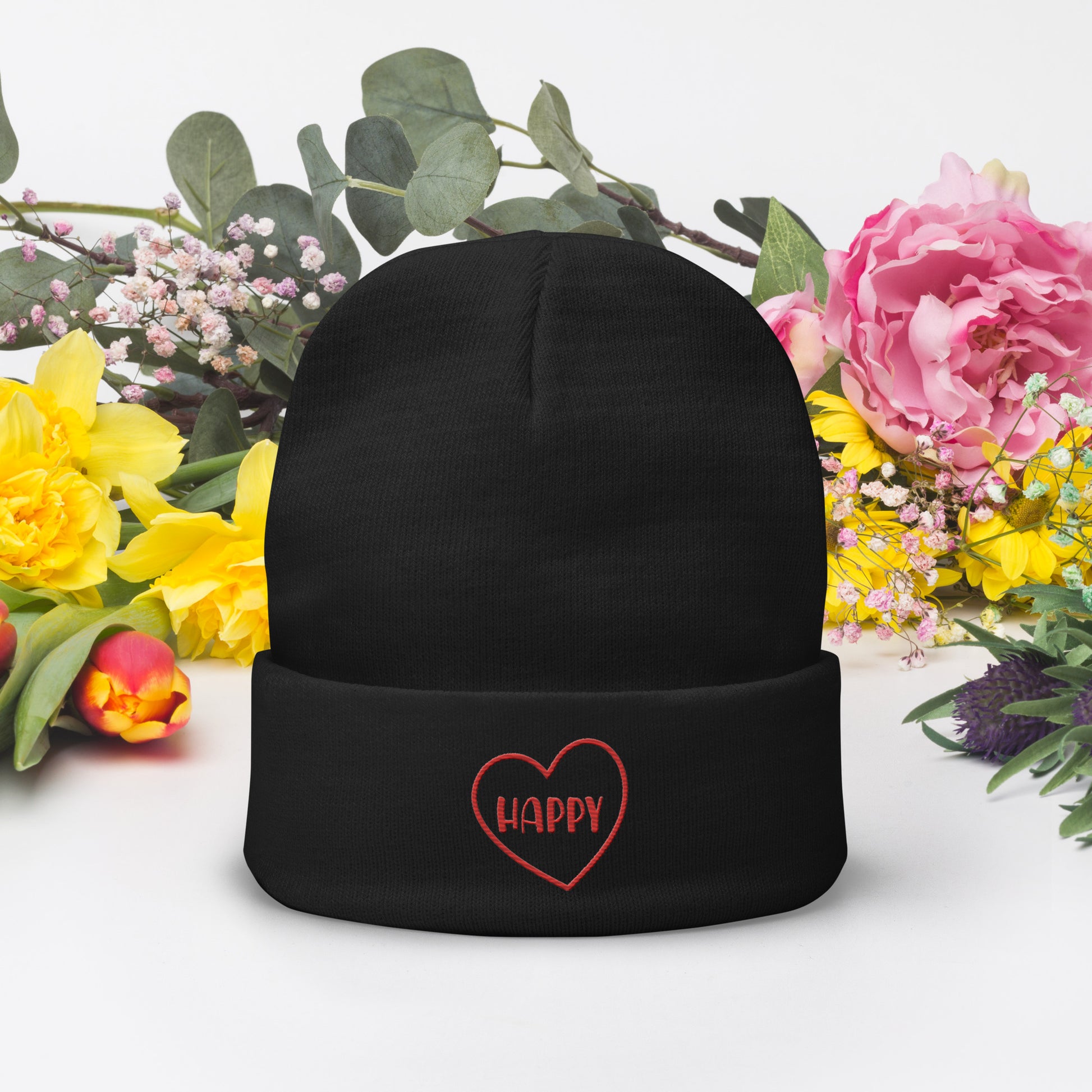 HAPPY Beanie kaufen - Stilvoll und bequem für jeden Anlass - MAX F. ArtGrafic