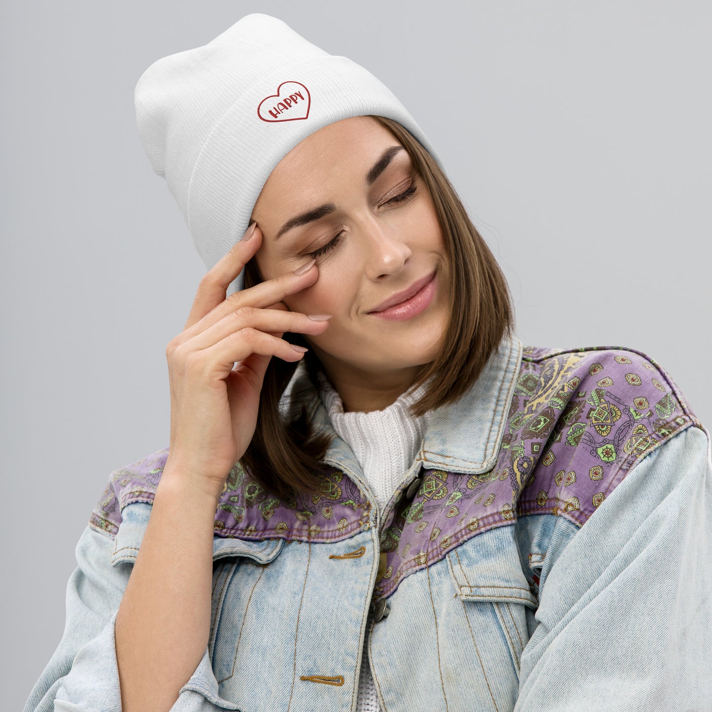 HAPPY Beanie kaufen - Stilvoll und bequem für jeden Anlass - MAX F. ArtGrafic