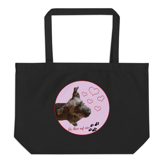 Großer Bio-Baumwollbeutel - Nachhaltige große Tasche für Hundeliebhaber - MAX F. ArtGrafic