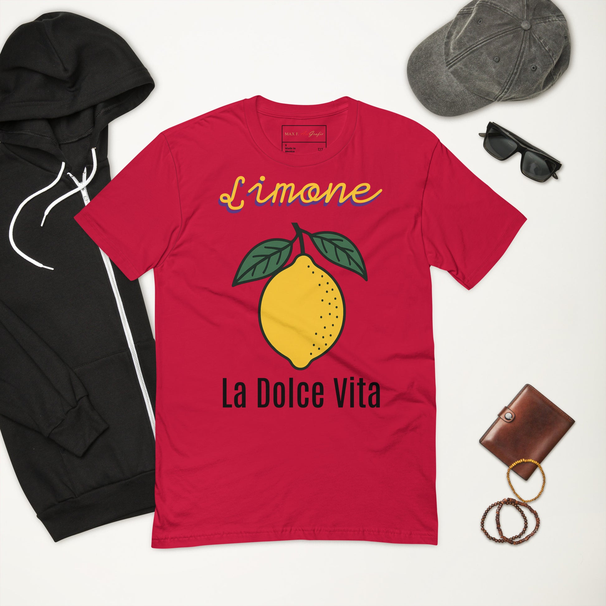 Kurzärmeliges T-Shirt LIMONE kaufen – Stylisches Design für jeden Anlass - MAX F. ArtGrafic