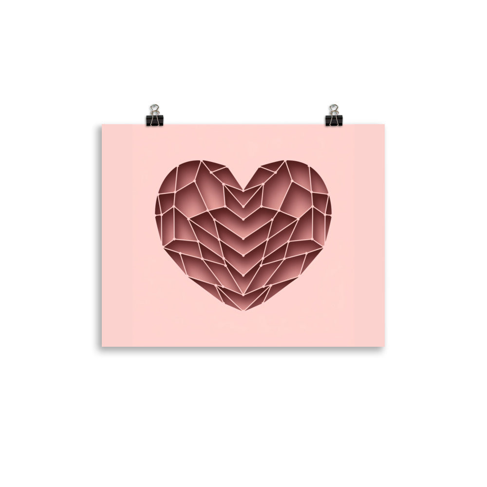Fotopapier Poster - ABSTRAKT HEART - MAX F. ArtGrafic