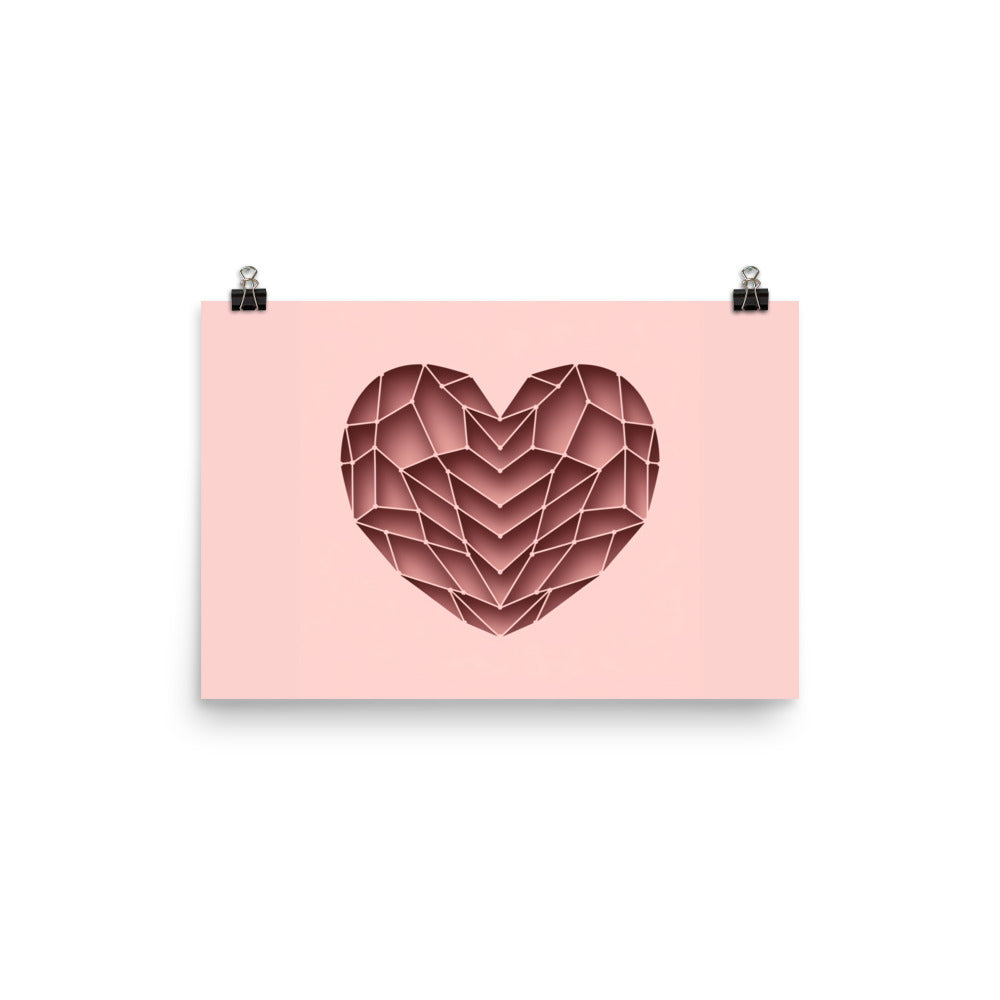Fotopapier Poster - ABSTRAKT HEART - MAX F. ArtGrafic
