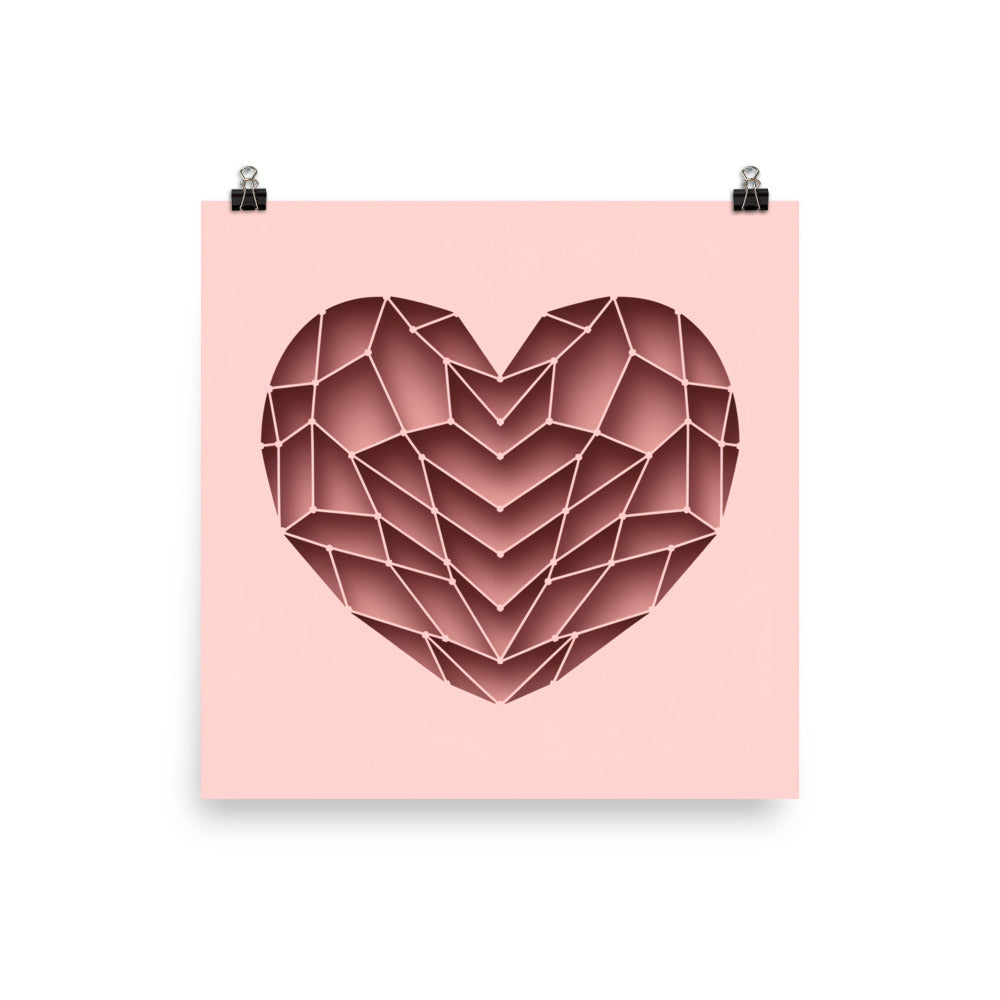 Fotopapier Poster - ABSTRAKT HEART - MAX F. ArtGrafic
