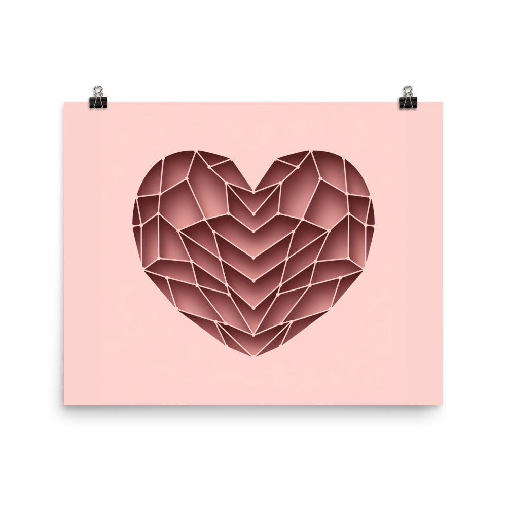 Fotopapier Poster - ABSTRAKT HEART - MAX F. ArtGrafic