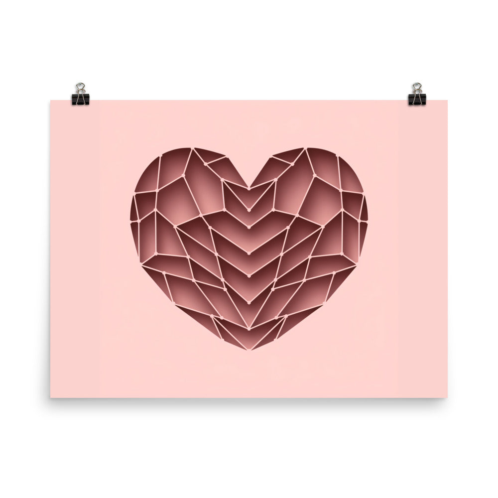 Fotopapier Poster - ABSTRAKT HEART - MAX F. ArtGrafic