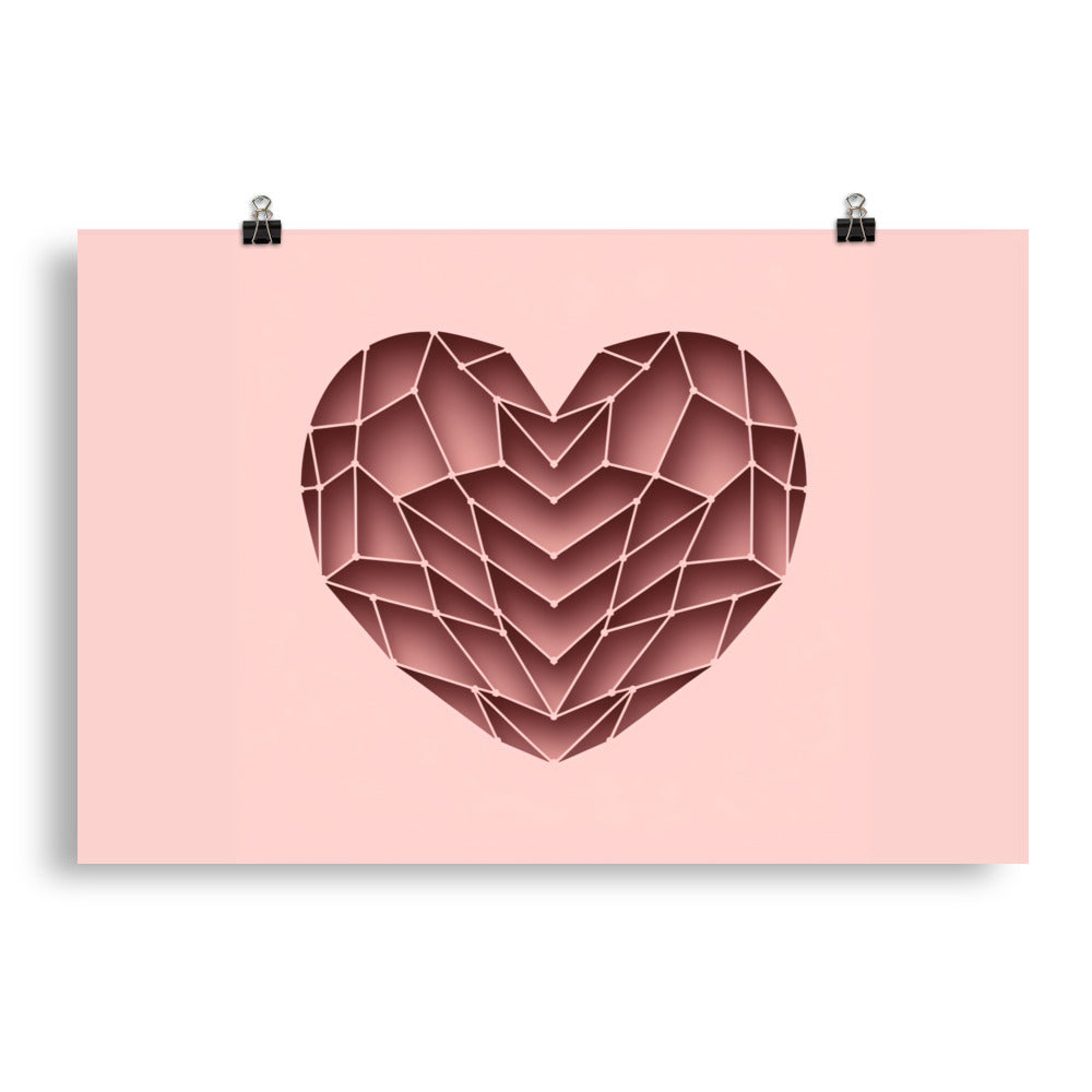 Fotopapier Poster - ABSTRAKT HEART - MAX F. ArtGrafic