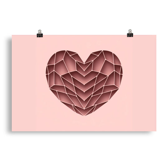 Fotopapier Poster - ABSTRAKT HEART - MAX F. ArtGrafic