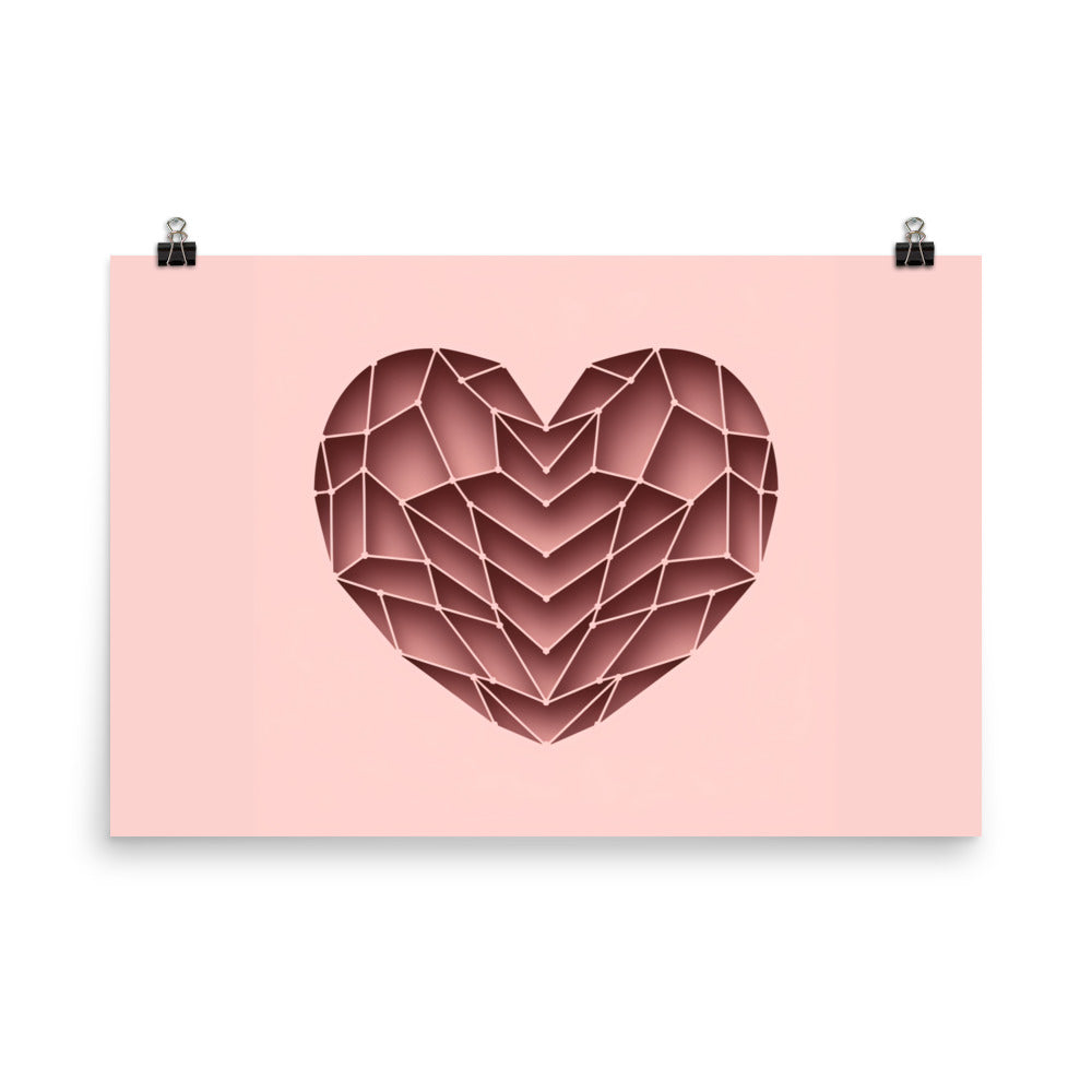Fotopapier Poster - ABSTRAKT HEART - MAX F. ArtGrafic