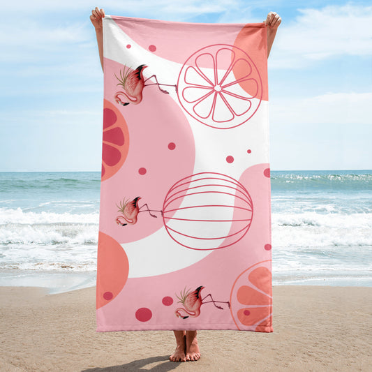 Flamingo Badetuch kaufen – Farbenfrohes Strandlaken für perfekte Sommertage - MAX F. ArtGrafic