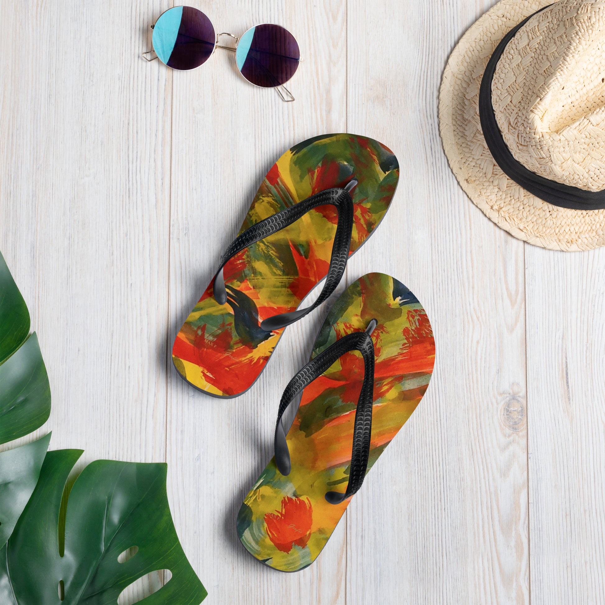 Flip-Flops ABSTRAKT - Stilvolle und Bequeme Sandalen für Jeden Anlass - MAX F. ArtGrafic