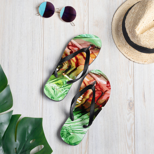 Flip-Flops ENCAUSTIC – Stylische und bequeme Sommer-Sandalen - MAX F. ArtGrafic