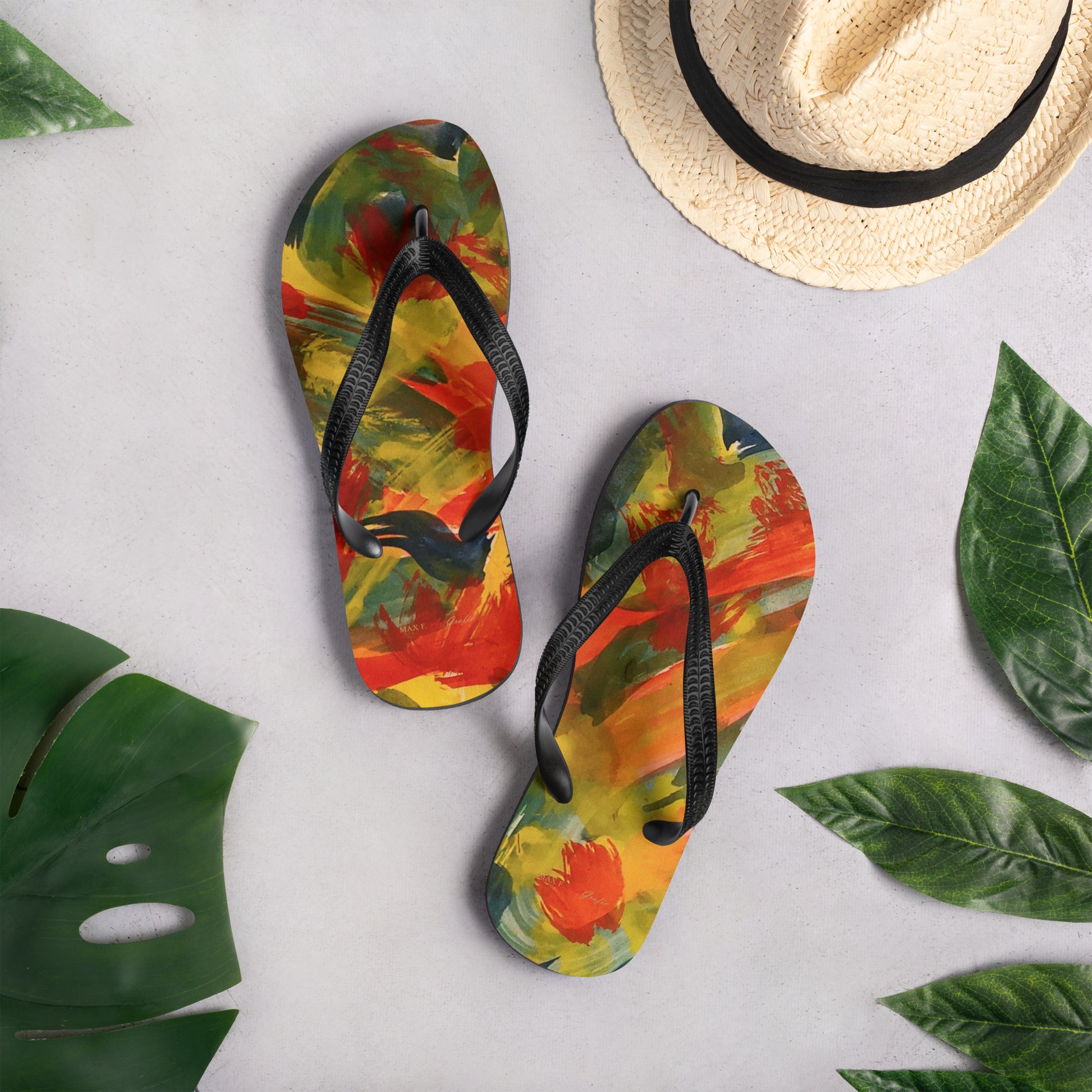 Flip-Flops ABSTRAKT - Stilvolle und Bequeme Sandalen für Jeden Anlass - MAX F. ArtGrafic