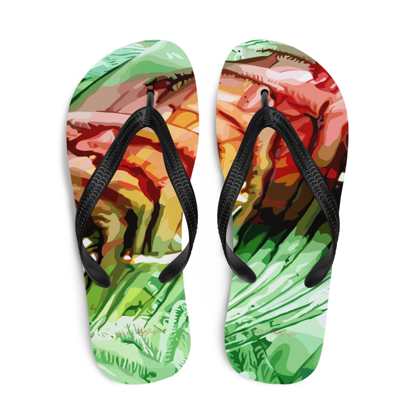 Flip-Flops ENCAUSTIC – Stylische und bequeme Sommer-Sandalen - MAX F. ArtGrafic