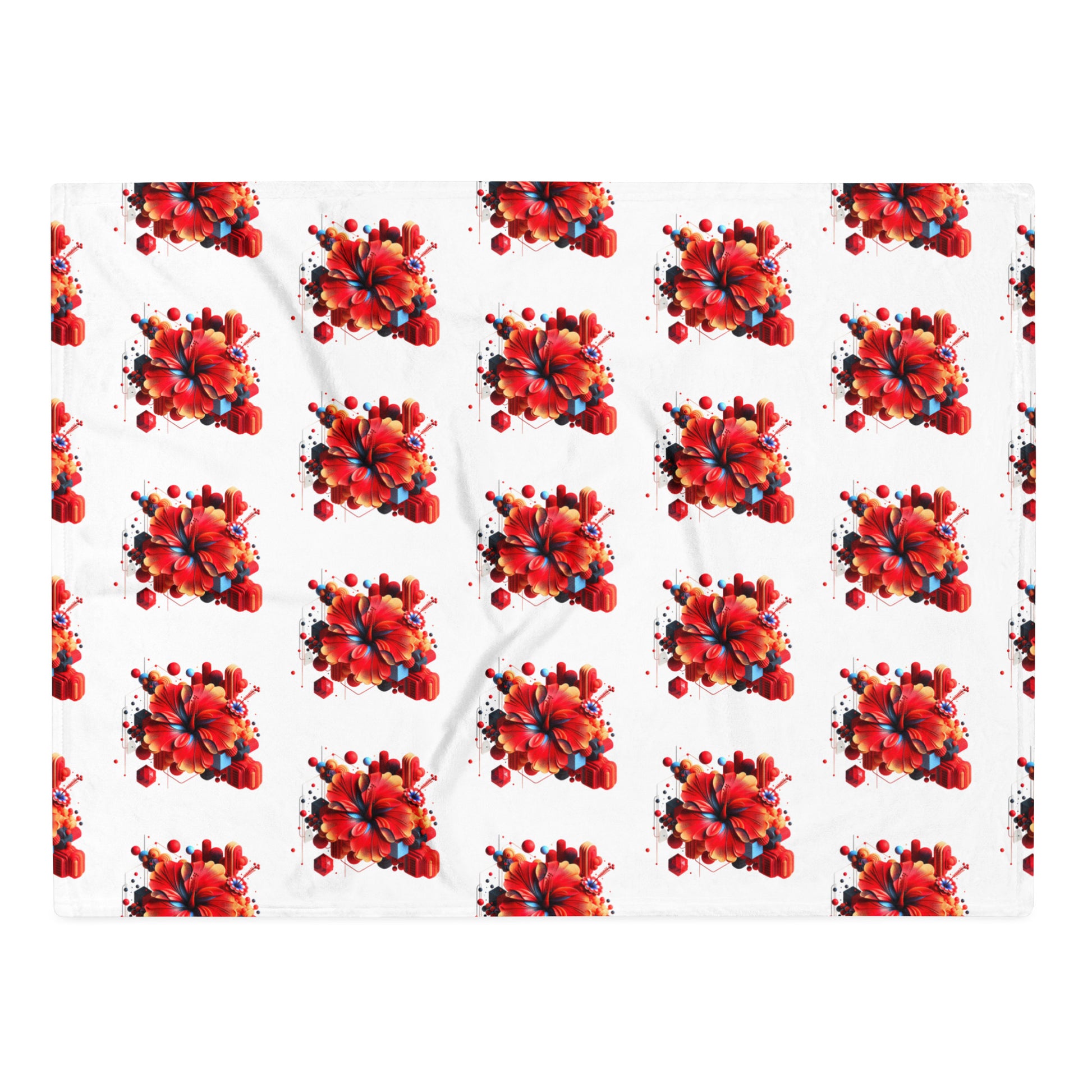 Tagesdecke - Rote Hibiskusblüte - MAX F. ArtGrafic
