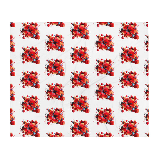 Tagesdecke - Rote Hibiskusblüte - MAX F. ArtGrafic