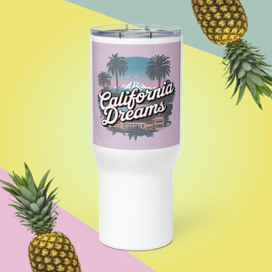 Reisebecher California Dreams mit Griff für perfekten Genuss unterwegs - MAX F. ArtGrafic