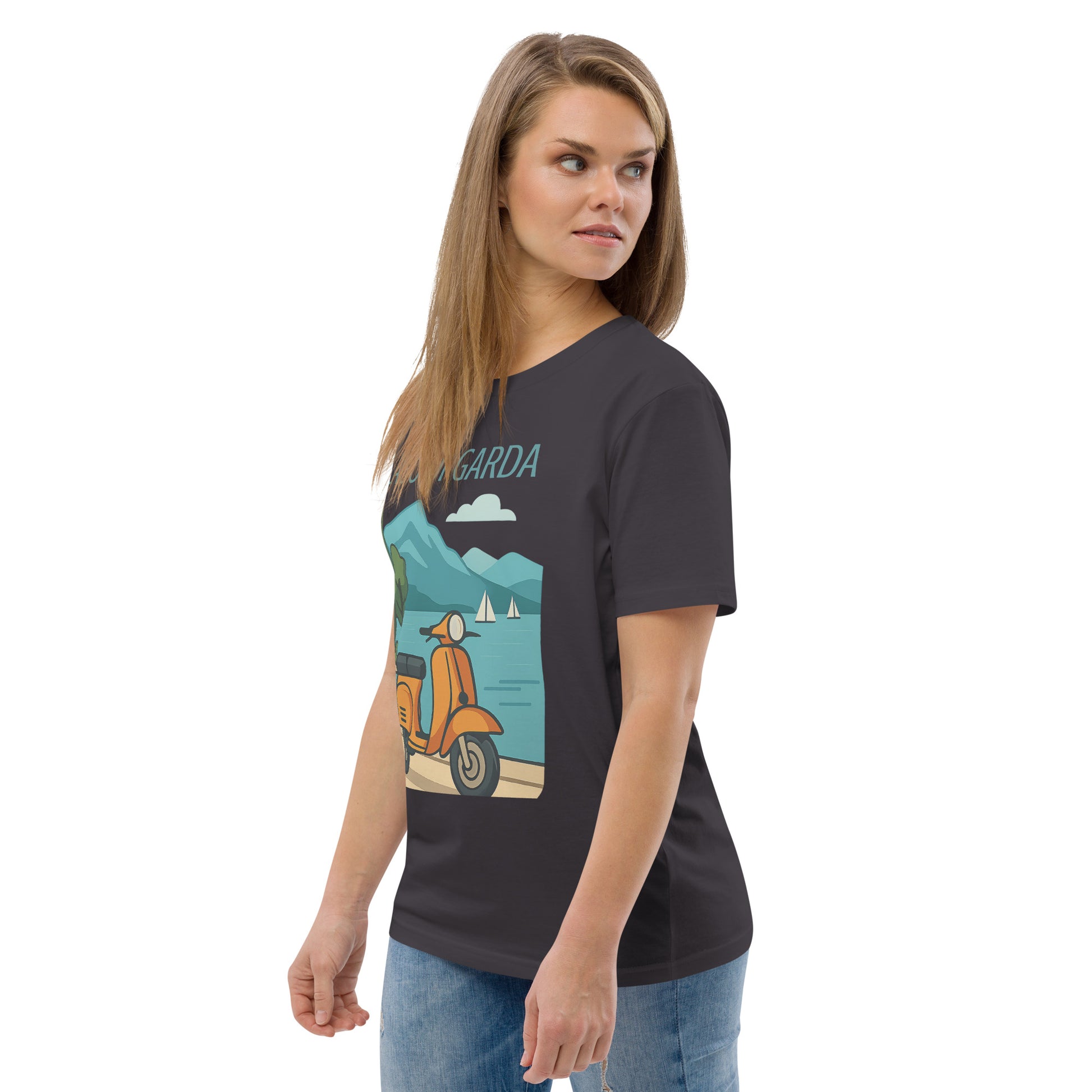 Unisex Bio-Baumwoll T-Shirt LAGO DI GARDA – Nachhaltige Mode für jeden Anlass - MAX F. ArtGrafic