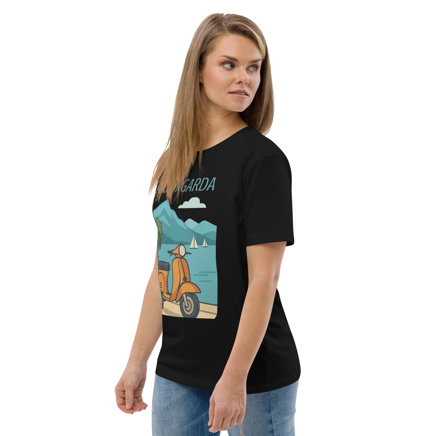 Unisex Bio-Baumwoll T-Shirt LAGO DI GARDA – Nachhaltige Mode für jeden Anlass - MAX F. ArtGrafic