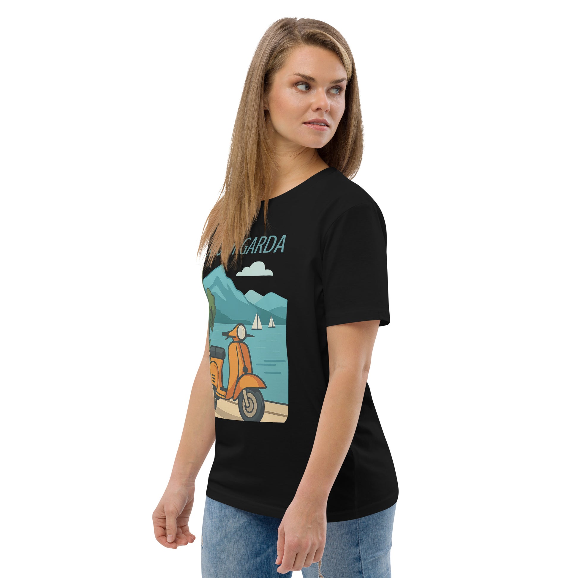 Unisex Bio-Baumwoll T-Shirt LAGO DI GARDA – Nachhaltige Mode für jeden Anlass - MAX F. ArtGrafic