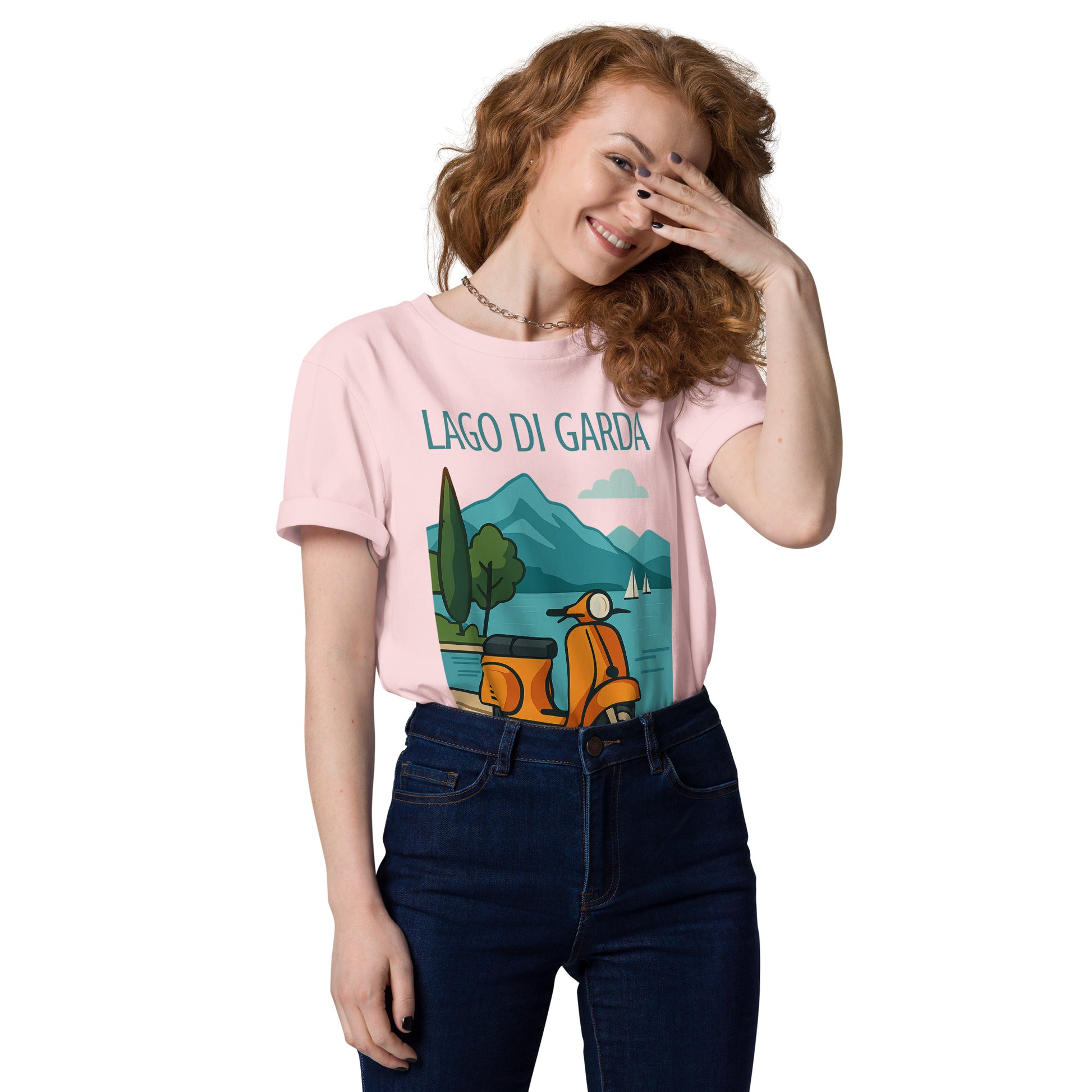 Unisex Bio-Baumwoll T-Shirt LAGO DI GARDA – Nachhaltige Mode für jeden Anlass - MAX F. ArtGrafic