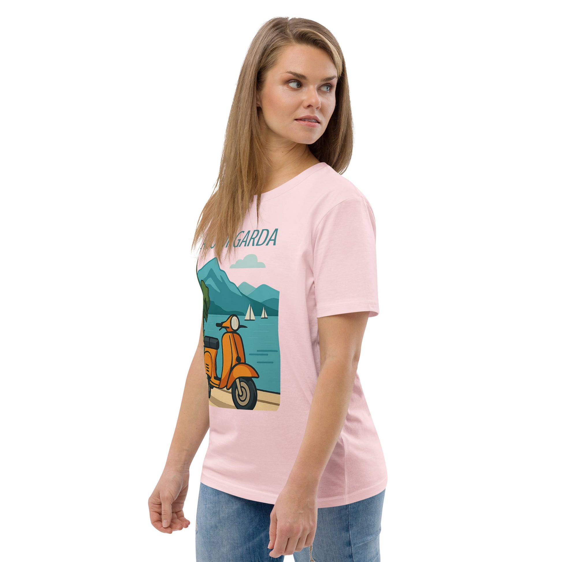 Unisex Bio-Baumwoll T-Shirt LAGO DI GARDA – Nachhaltige Mode für jeden Anlass - MAX F. ArtGrafic