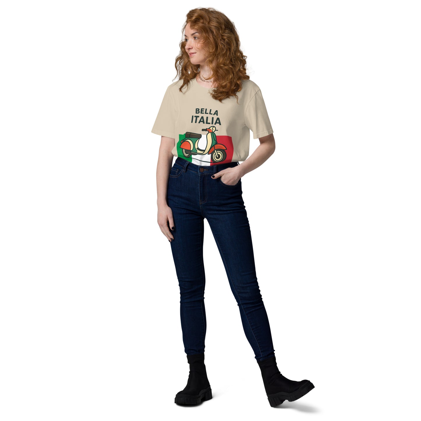 Unisex-Bio-Baumwoll-T-Shirt Bella Italia für Damen und Herren - MAX F. ArtGrafic