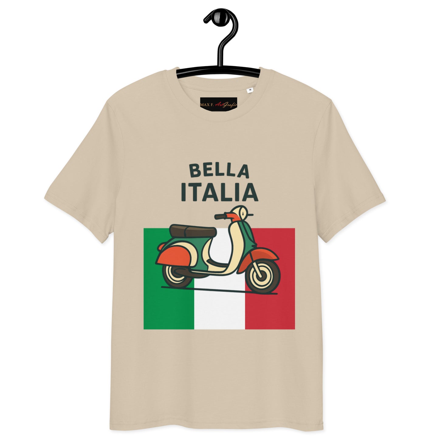 Unisex-Bio-Baumwoll-T-Shirt Bella Italia für Damen und Herren - MAX F. ArtGrafic