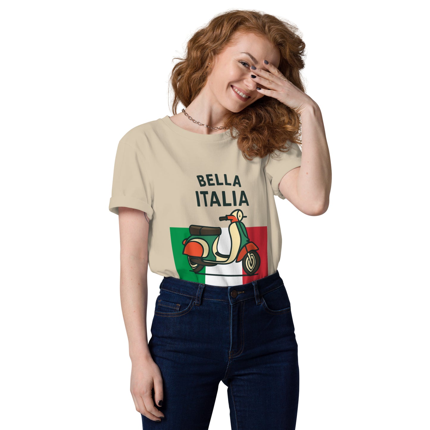 Unisex-Bio-Baumwoll-T-Shirt Bella Italia für Damen und Herren - MAX F. ArtGrafic