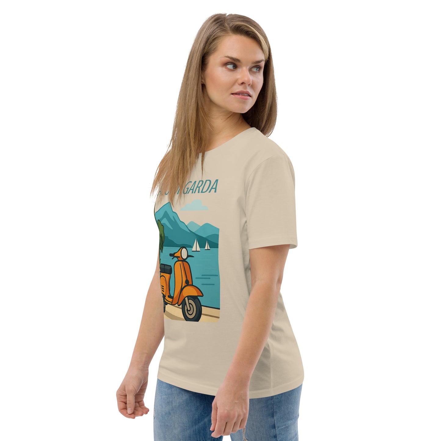 Unisex Bio-Baumwoll T-Shirt LAGO DI GARDA – Nachhaltige Mode für jeden Anlass - MAX F. ArtGrafic