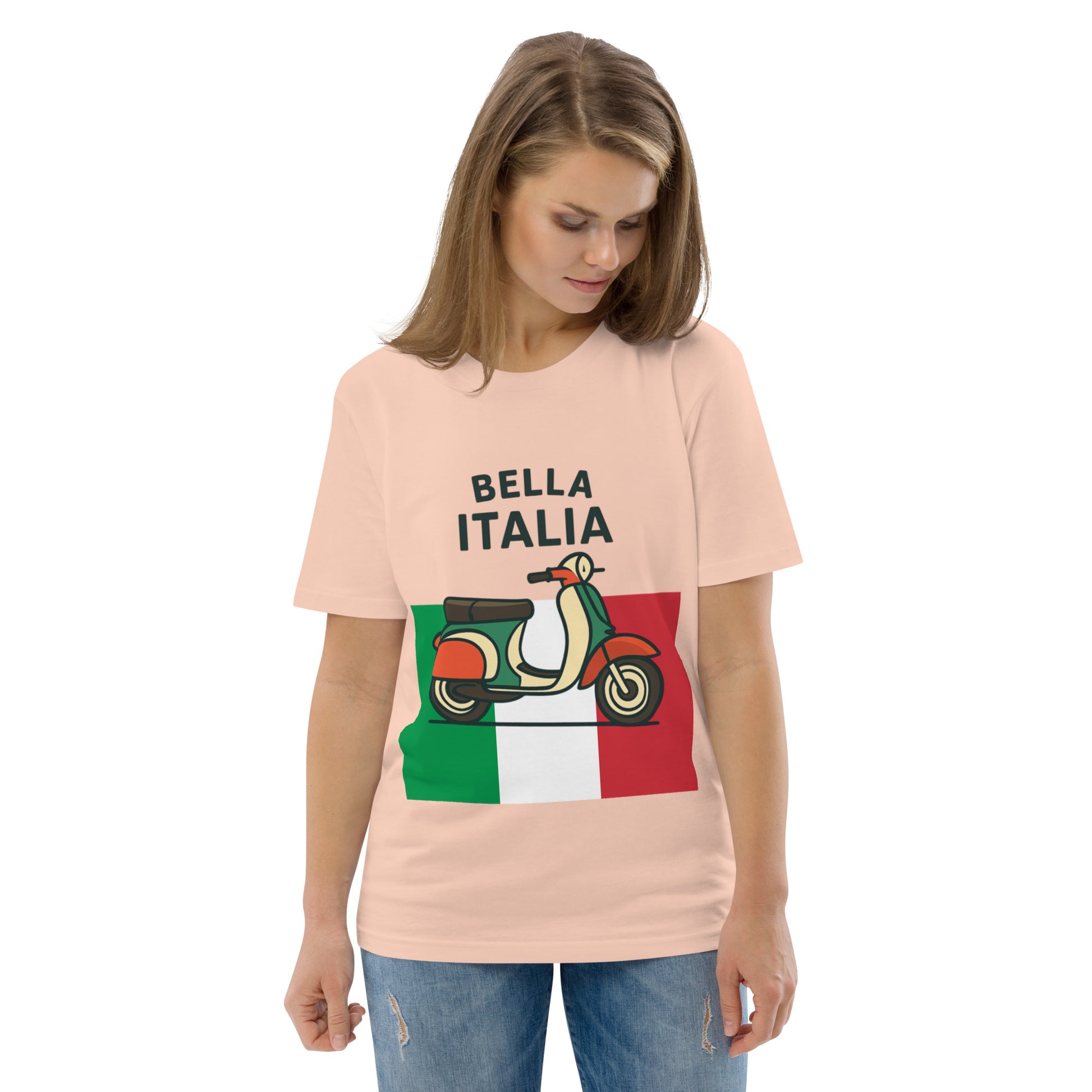 Unisex-Bio-Baumwoll-T-Shirt Bella Italia für Damen und Herren - MAX F. ArtGrafic