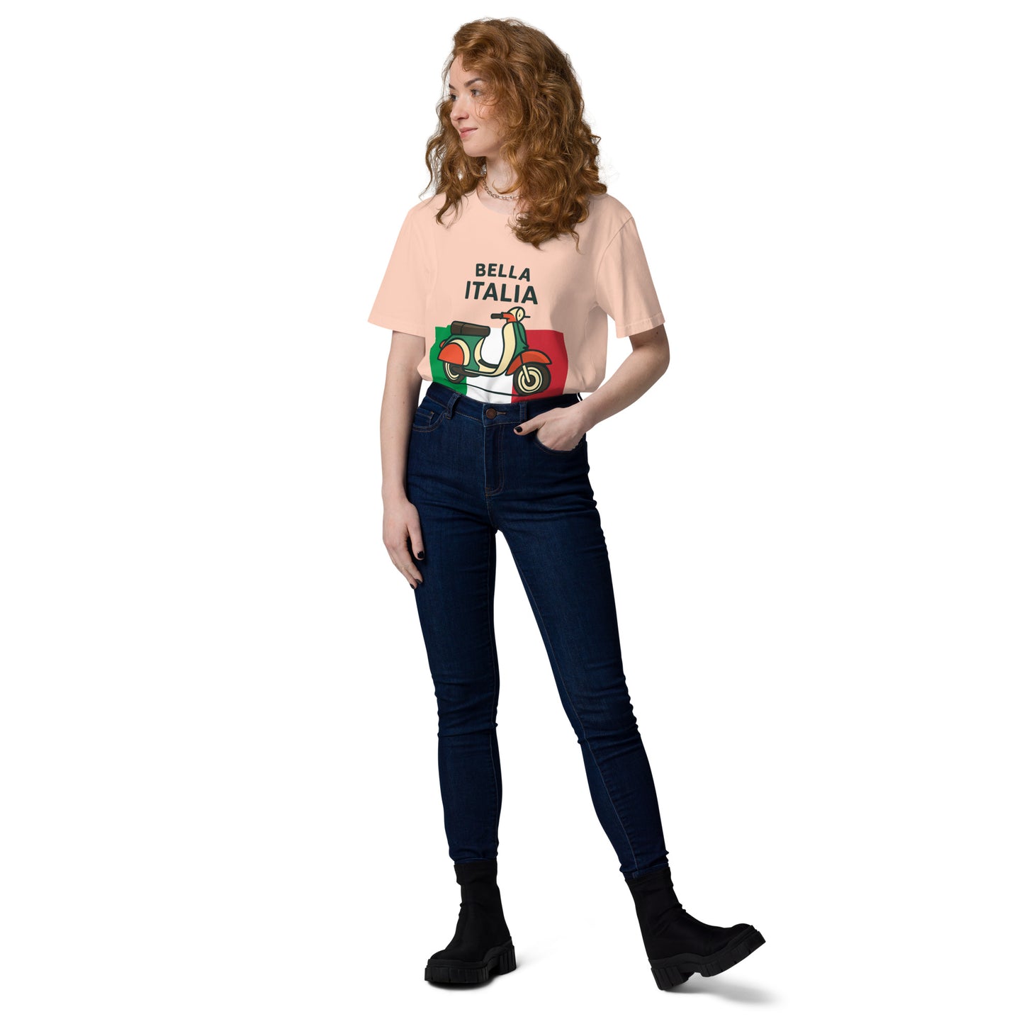 Unisex-Bio-Baumwoll-T-Shirt Bella Italia für Damen und Herren - MAX F. ArtGrafic