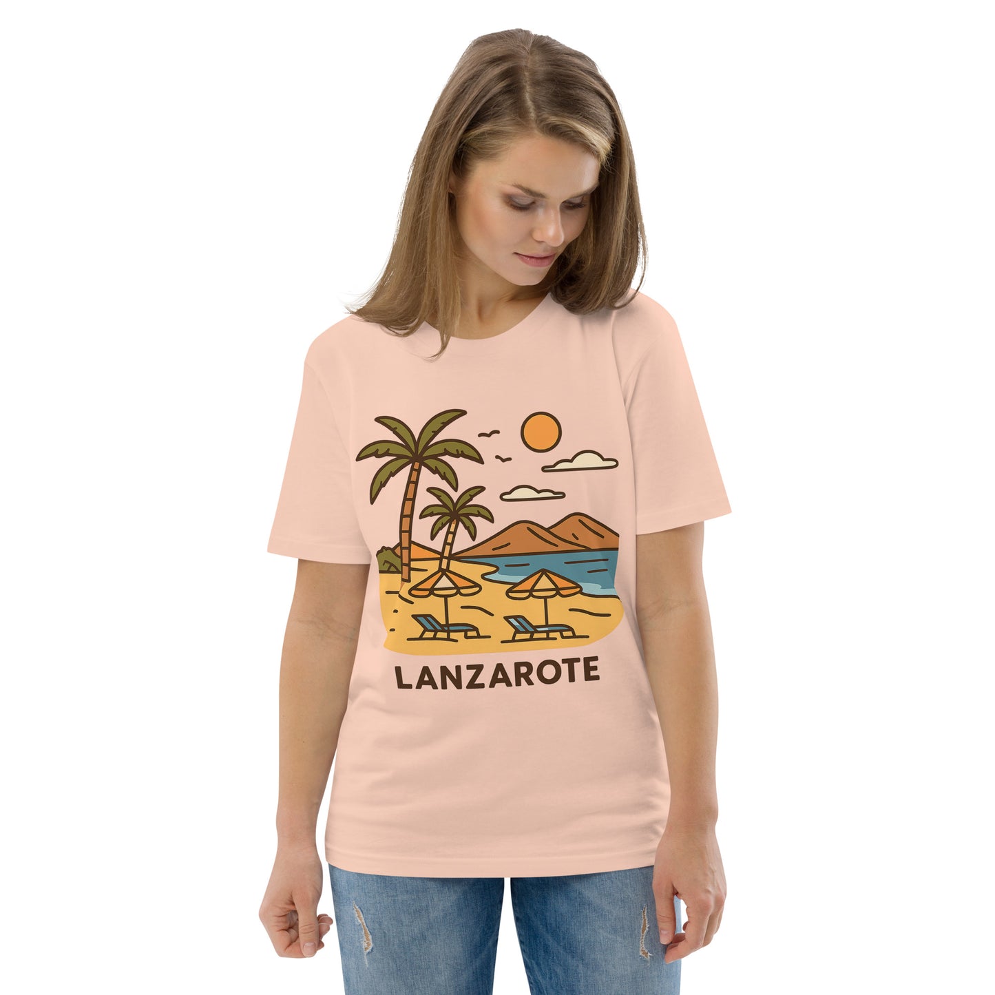 Unisex Bio-Baumwoll T-Shirt Lanzarote – Nachhaltigkeit in jedem Stich - MAX F. ArtGrafic