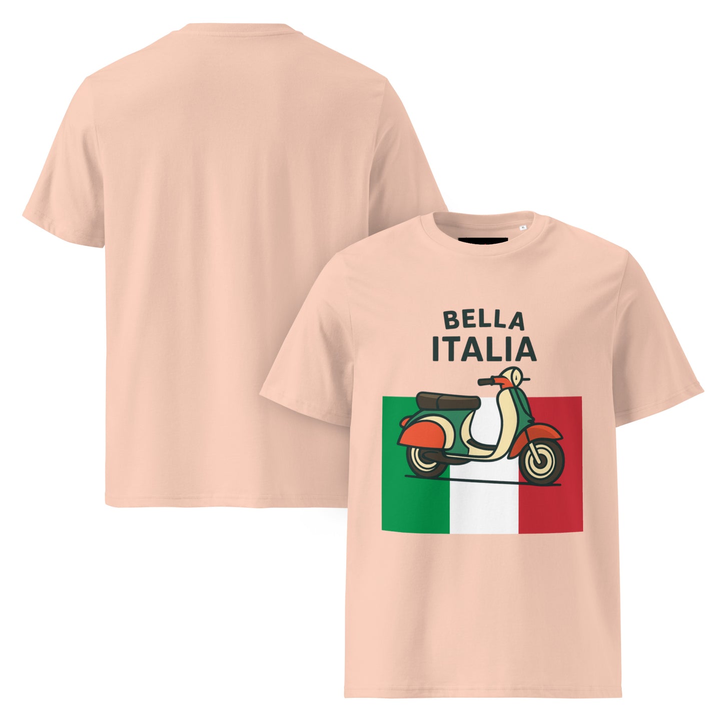 Unisex-Bio-Baumwoll-T-Shirt Bella Italia für Damen und Herren - MAX F. ArtGrafic