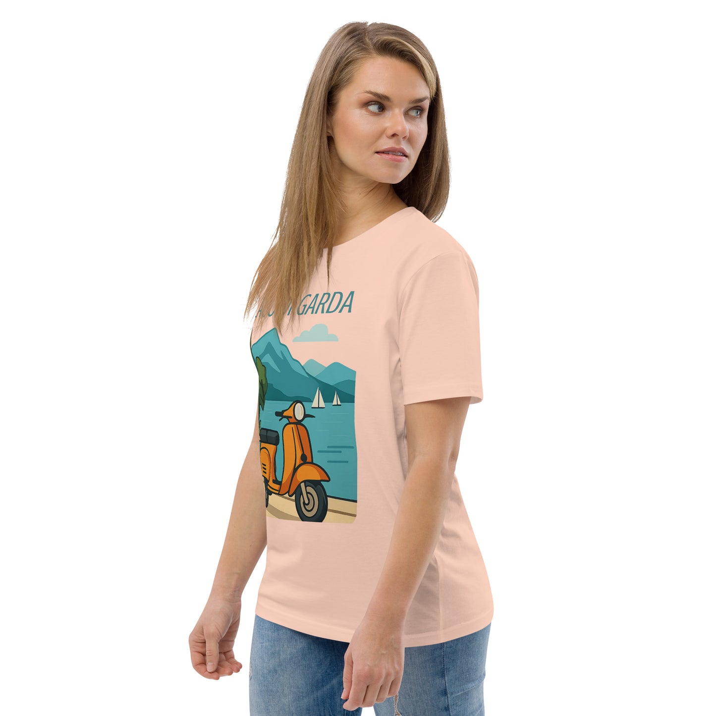 Unisex Bio-Baumwoll T-Shirt LAGO DI GARDA – Nachhaltige Mode für jeden Anlass - MAX F. ArtGrafic