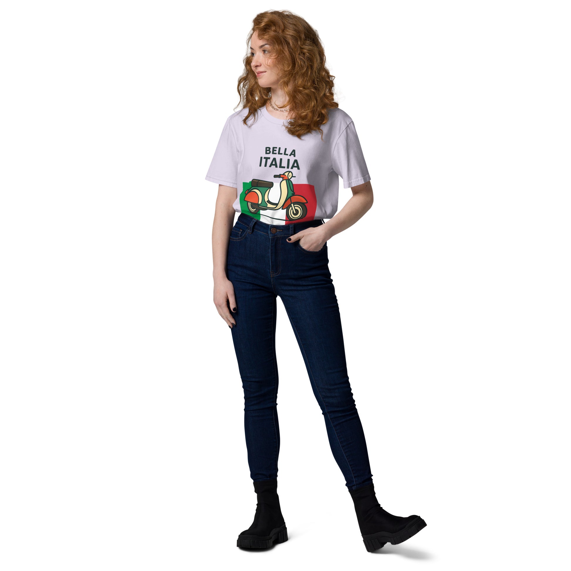 Unisex-Bio-Baumwoll-T-Shirt Bella Italia für Damen und Herren - MAX F. ArtGrafic