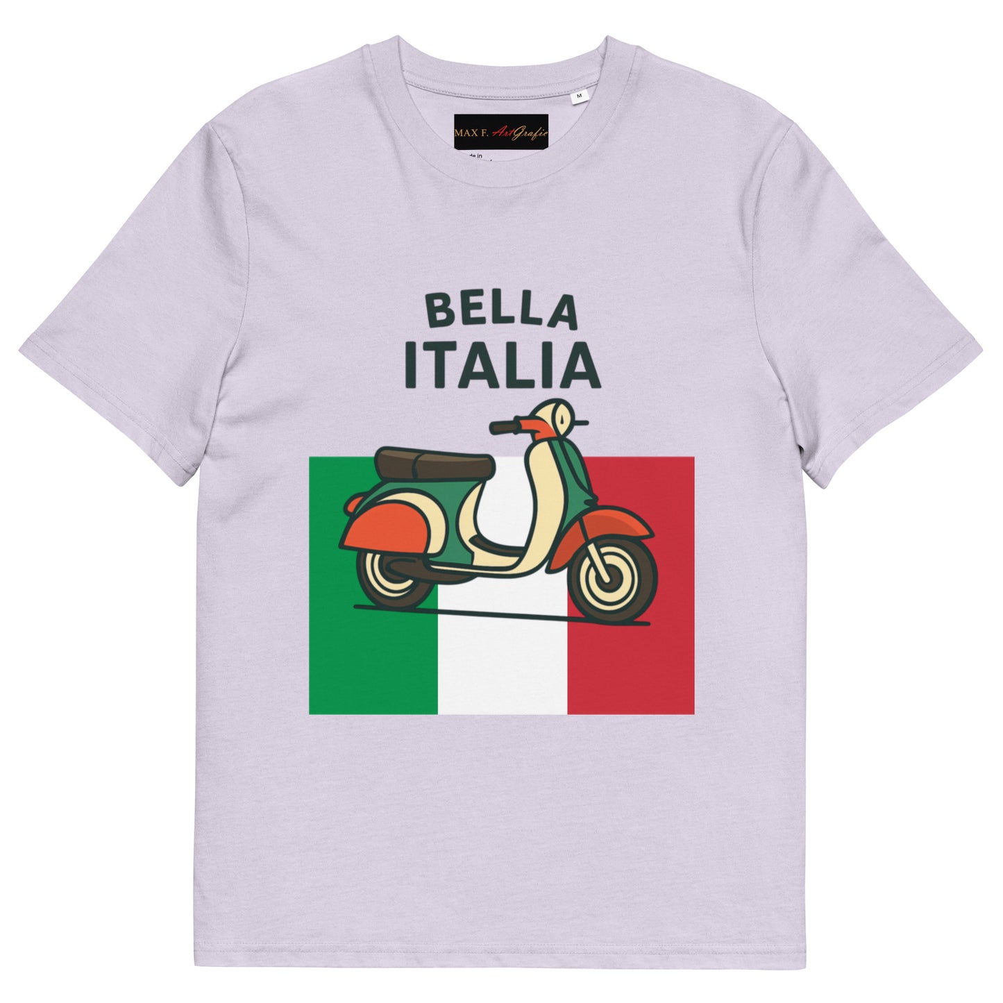 Unisex-Bio-Baumwoll-T-Shirt Bella Italia für Damen und Herren - MAX F. ArtGrafic
