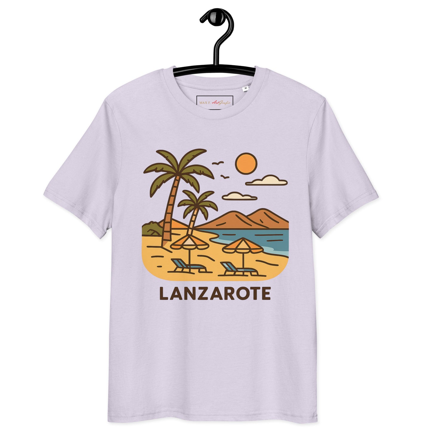 Unisex Bio-Baumwoll T-Shirt Lanzarote – Nachhaltigkeit in jedem Stich - MAX F. ArtGrafic