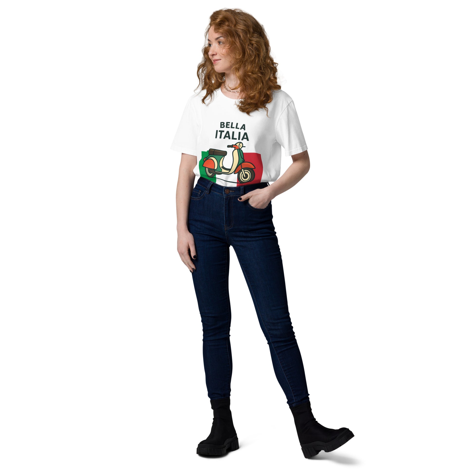 Unisex-Bio-Baumwoll-T-Shirt Bella Italia für Damen und Herren - MAX F. ArtGrafic