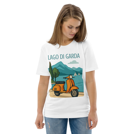 Unisex Bio-Baumwoll T-Shirt LAGO DI GARDA – Nachhaltige Mode für jeden Anlass - MAX F. ArtGrafic