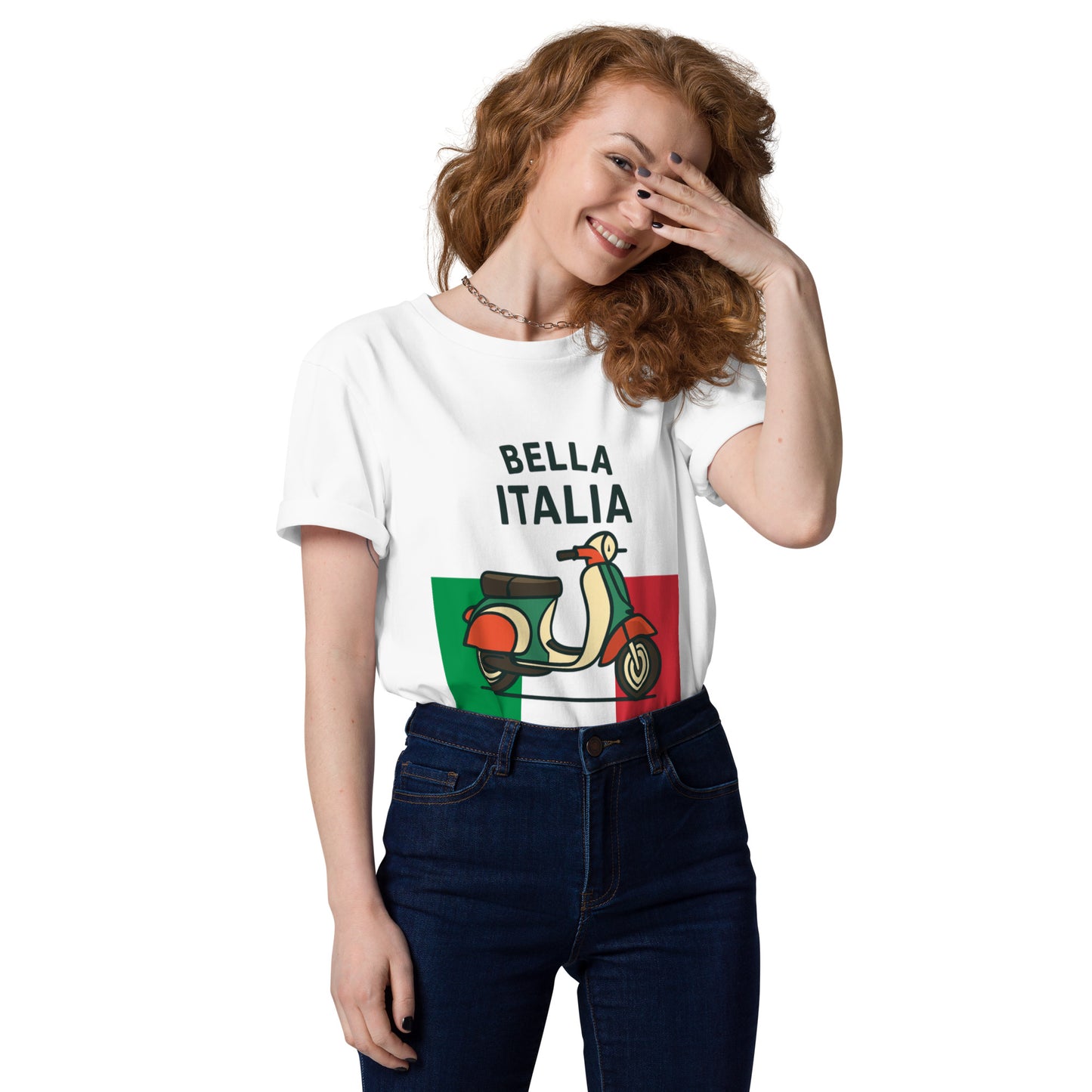 Unisex-Bio-Baumwoll-T-Shirt Bella Italia für Damen und Herren - MAX F. ArtGrafic