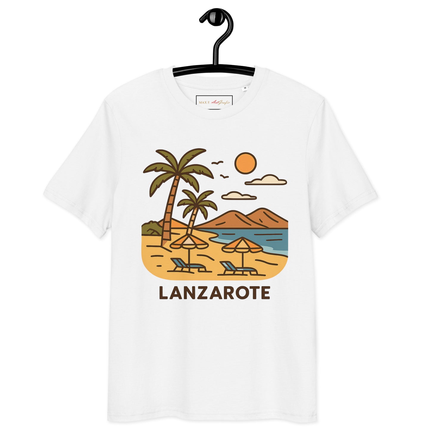 Unisex Bio-Baumwoll T-Shirt Lanzarote – Nachhaltigkeit in jedem Stich - MAX F. ArtGrafic