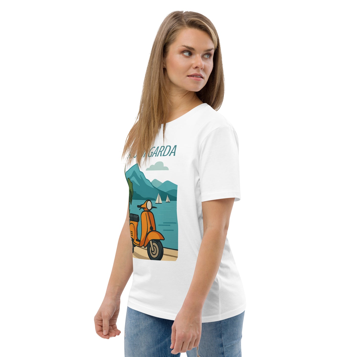 Unisex Bio-Baumwoll T-Shirt LAGO DI GARDA – Nachhaltige Mode für jeden Anlass - MAX F. ArtGrafic