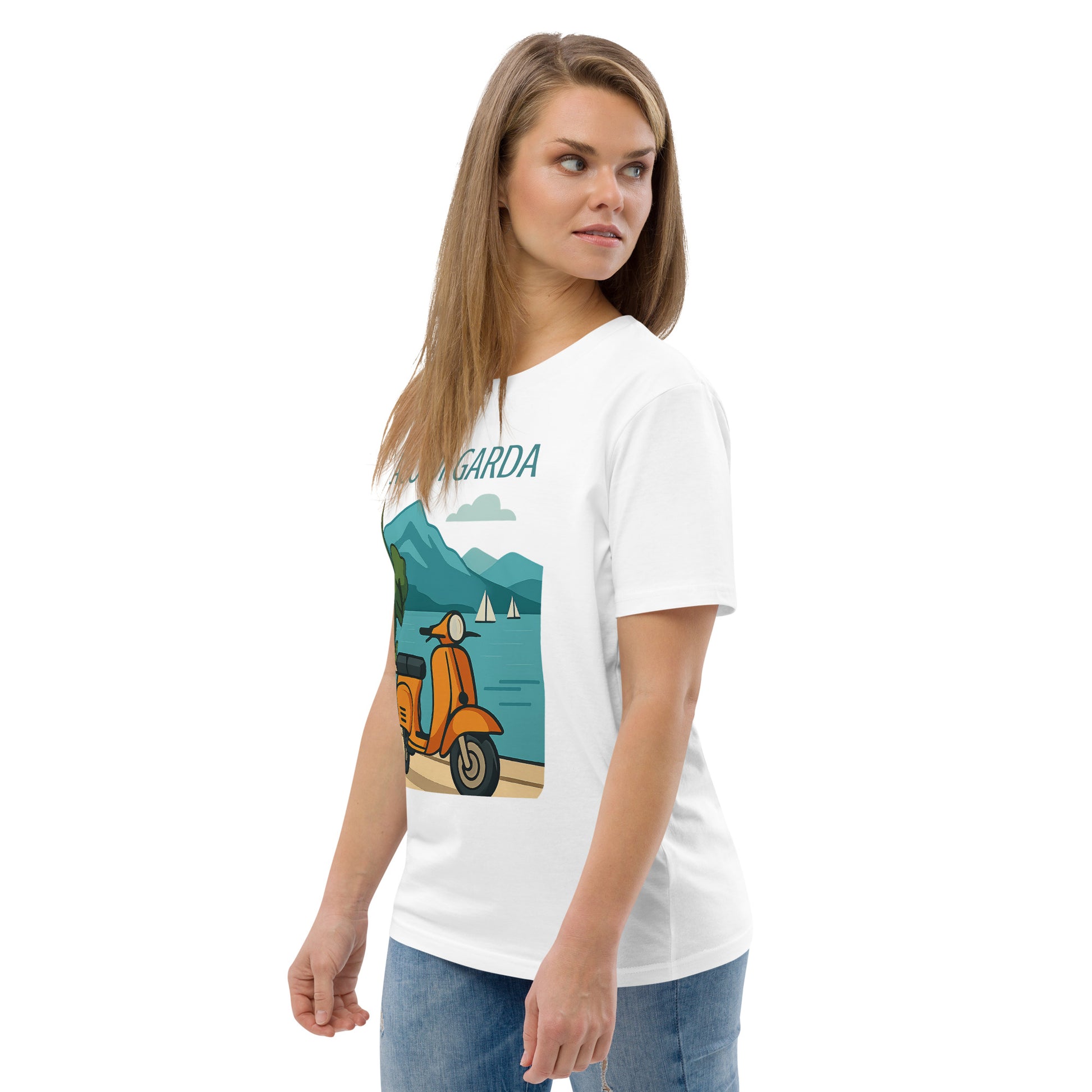 Unisex Bio-Baumwoll T-Shirt LAGO DI GARDA – Nachhaltige Mode für jeden Anlass - MAX F. ArtGrafic