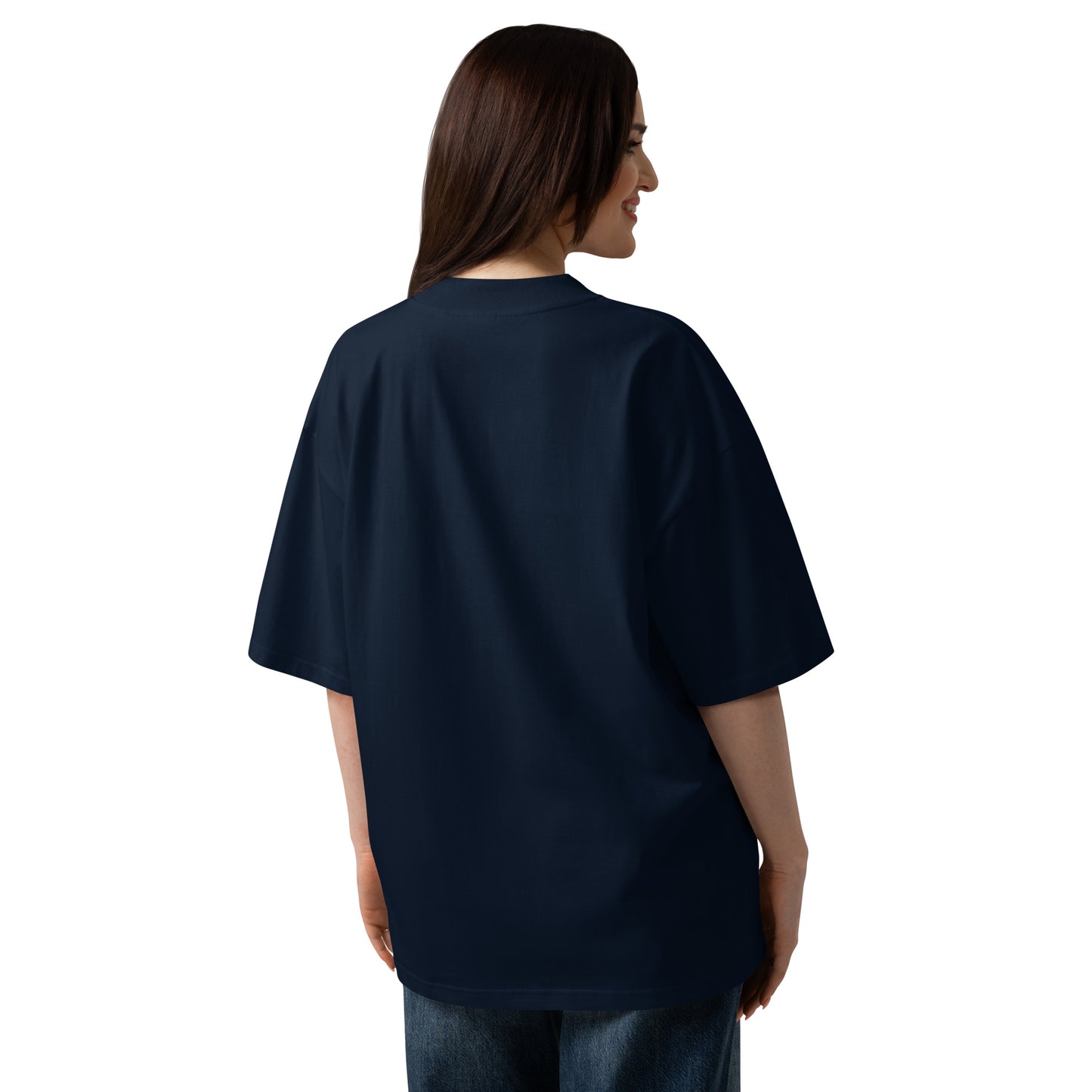 Oversized Bio-T-Shirt unisex mit breitem Kragen - MAX F. ArtGrafic
