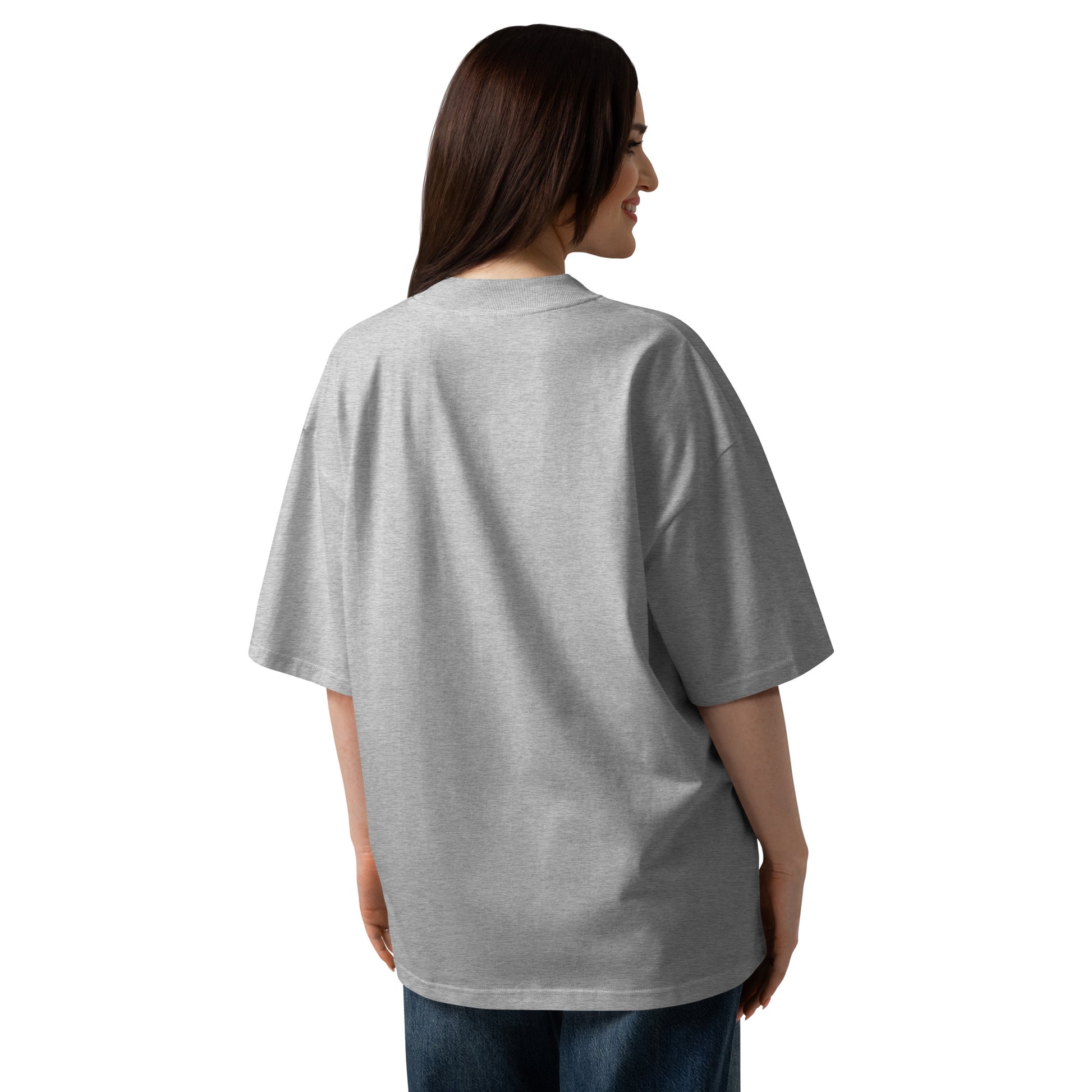 Oversized Bio-T-Shirt unisex mit breitem Kragen - MAX F. ArtGrafic