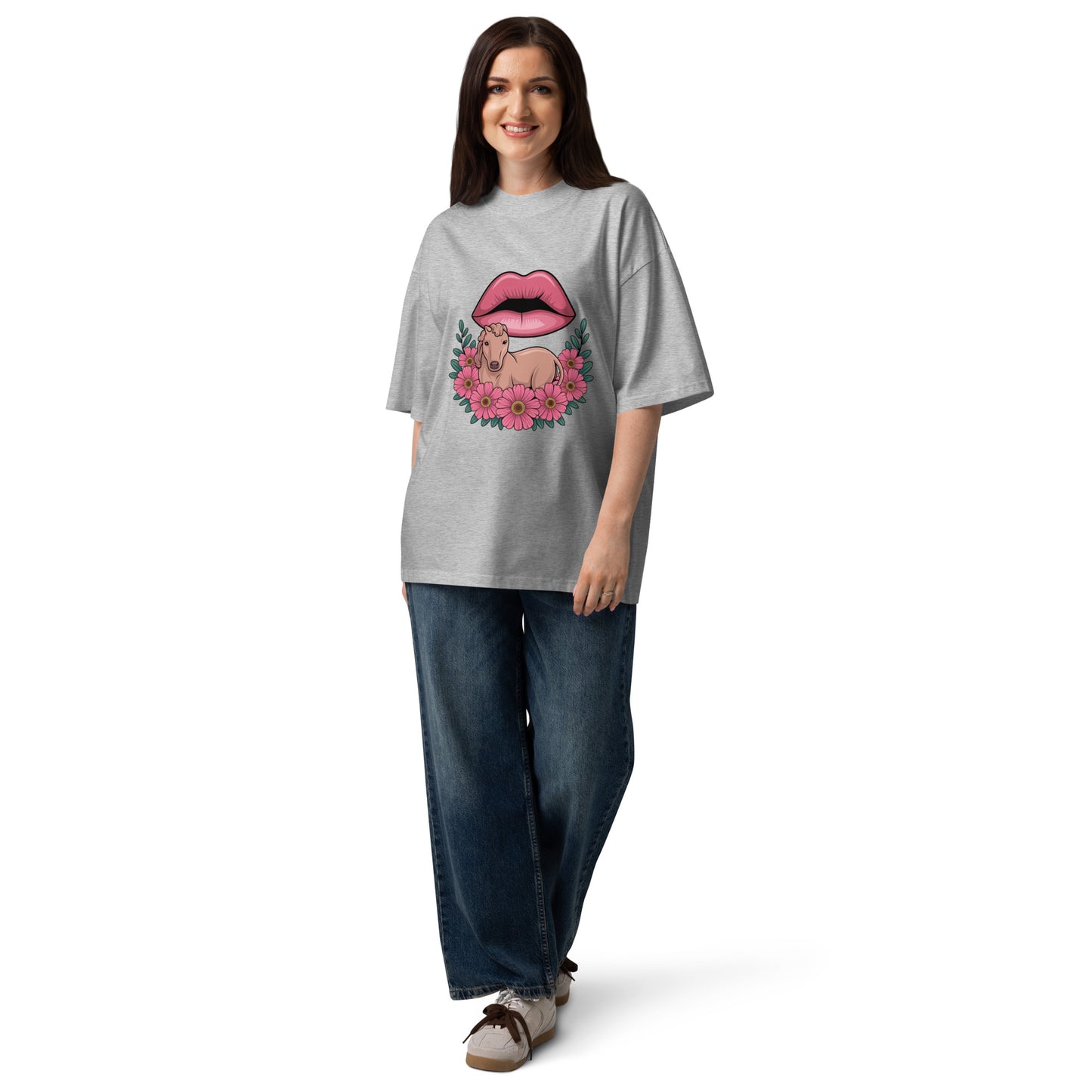 Oversized Bio-T-Shirt unisex mit breitem Kragen - MAX F. ArtGrafic