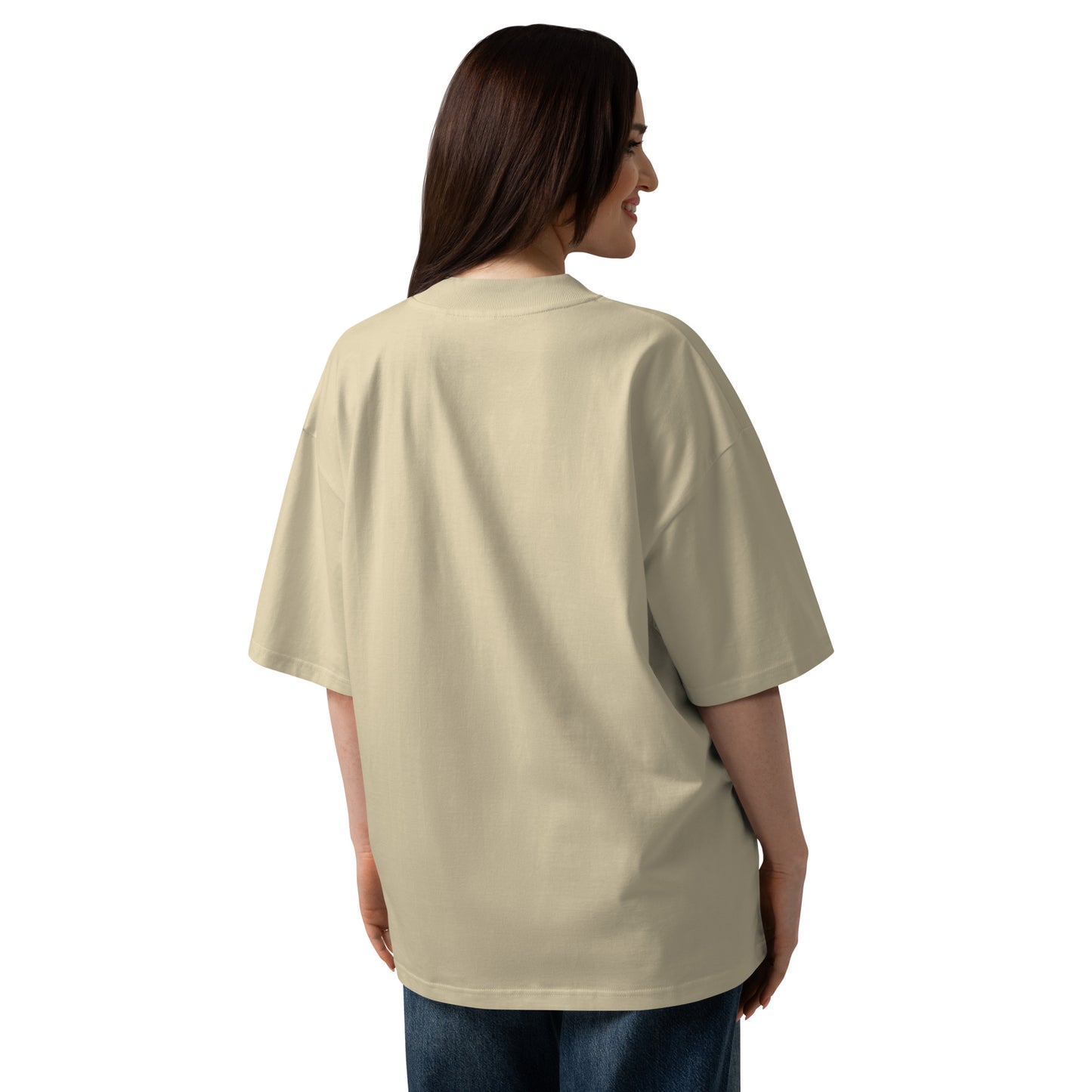 Oversized Bio-T-Shirt unisex mit breitem Kragen - MAX F. ArtGrafic