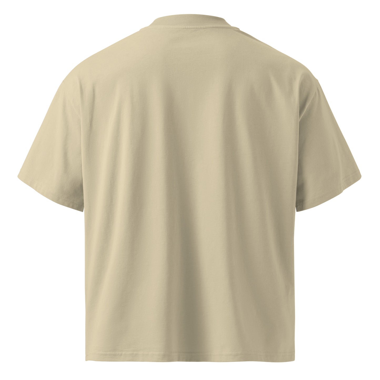 Oversized Bio-T-Shirt Limone mit breitem Kragen für Unisex - MAX F. ArtGrafic