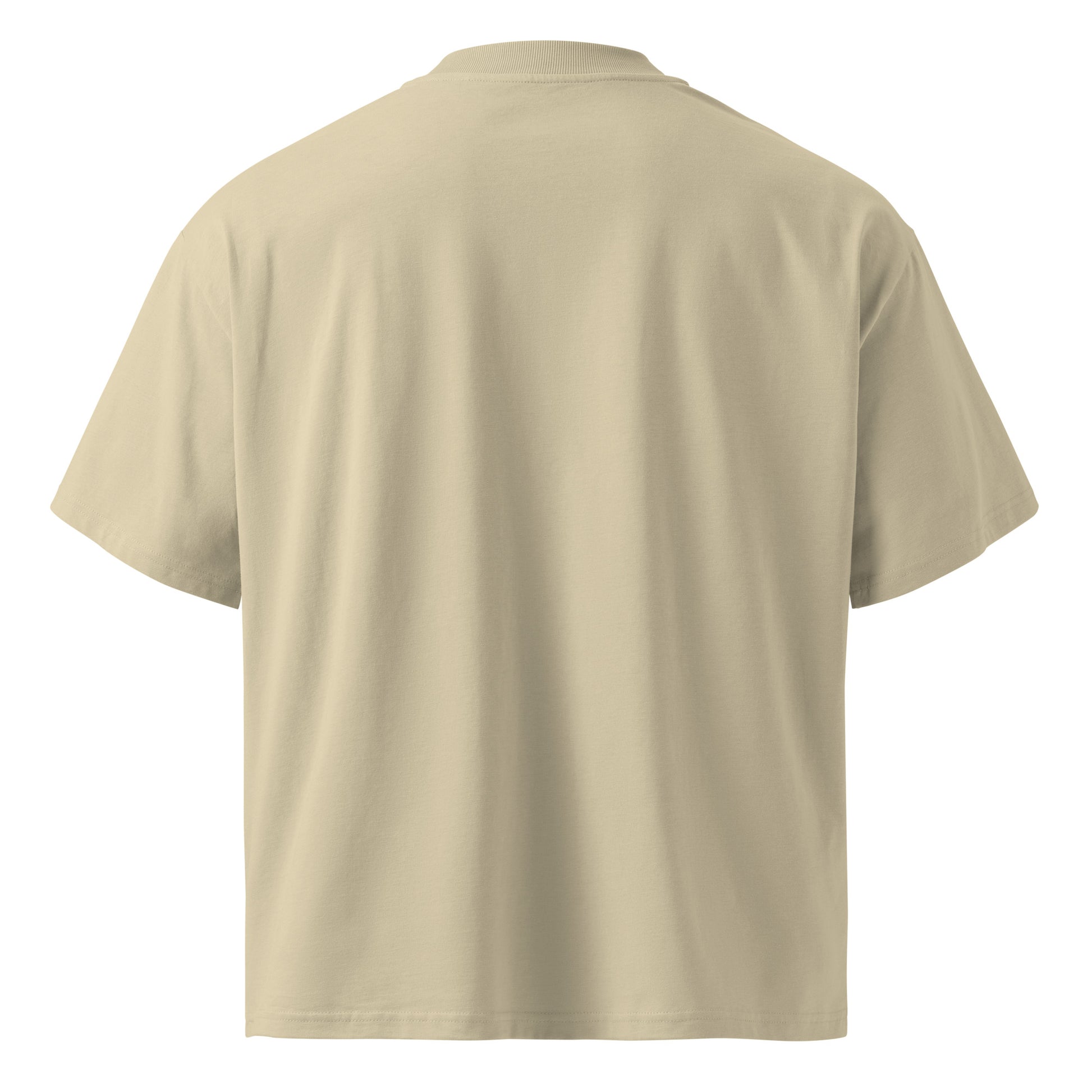 Oversized Bio-T-Shirt Limone mit breitem Kragen für Unisex - MAX F. ArtGrafic